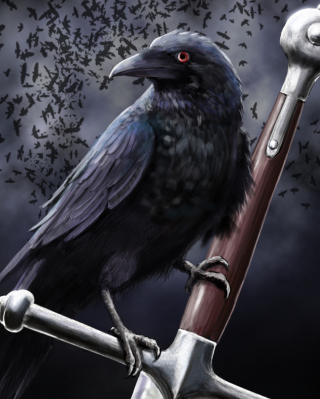 Black Crow - Obrázkek zdarma pro 480x640