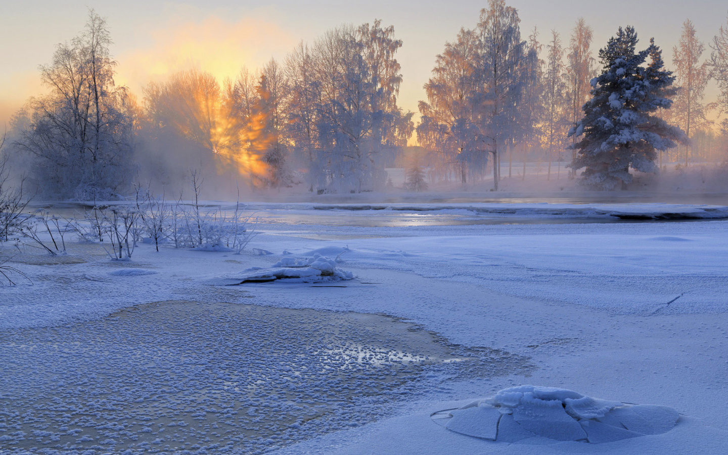 Frosty February screenshot #1 1440x900