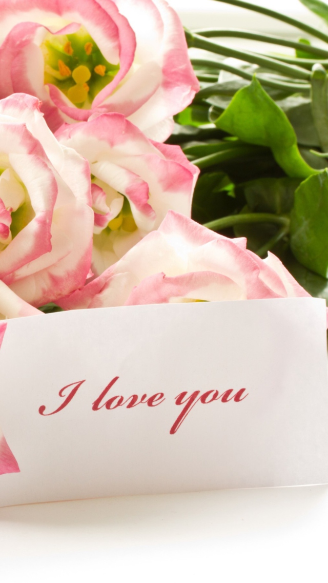 Sfondi I Love You Bouquet 640x1136