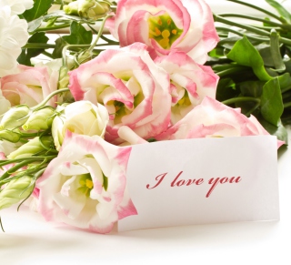 Kostenloses I Love You Bouquet Wallpaper für iPad 3