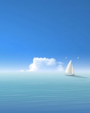 Sailboat screenshot #1 128x160