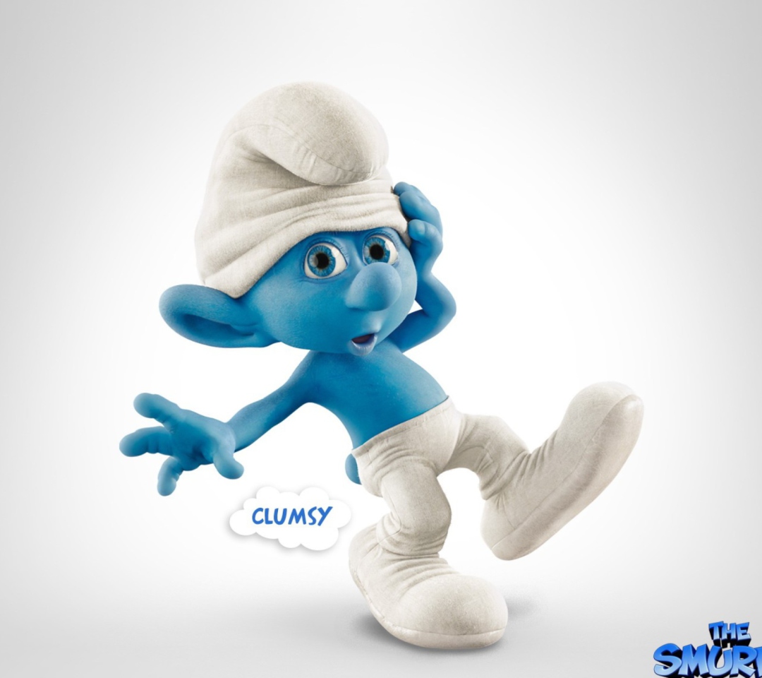 Обои Clumsy Smurf 1080x960