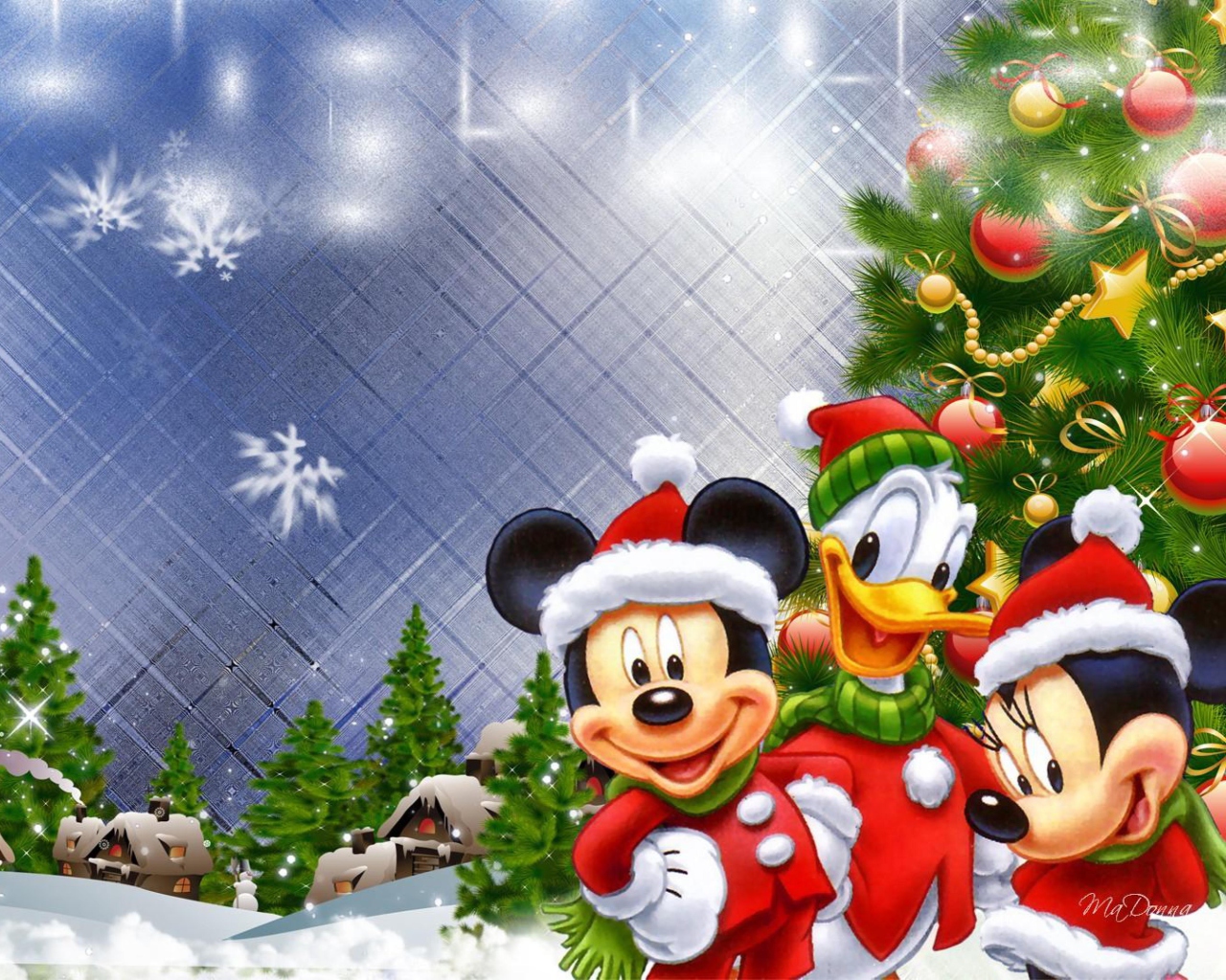 Fondo de pantalla Mickey's Christmas 1280x1024