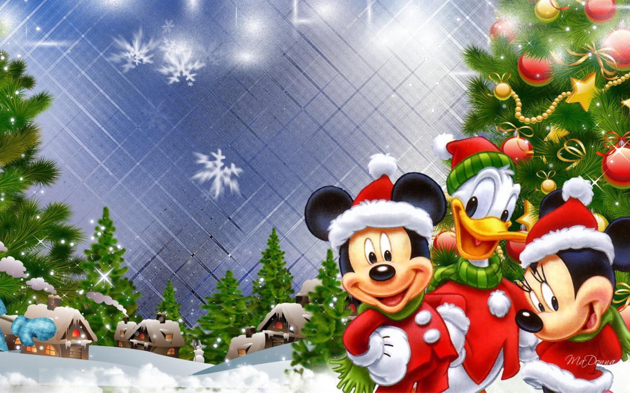Обои Mickey's Christmas 1280x800
