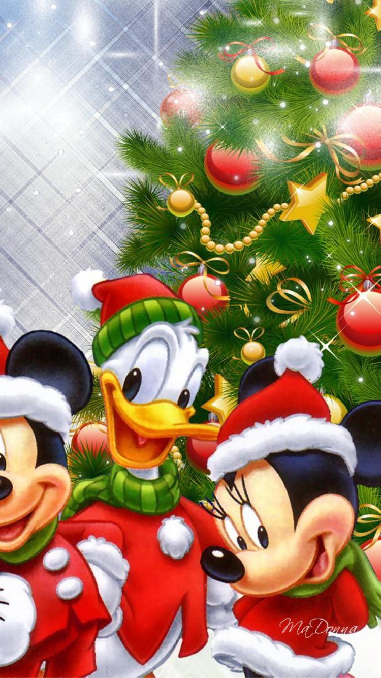 Sfondi Mickey's Christmas 750x1334