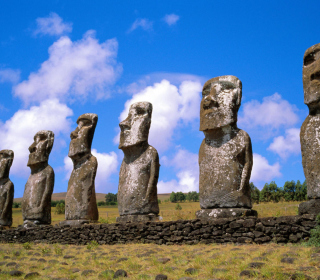 Easter Island Heads - Obrázkek zdarma pro 208x208