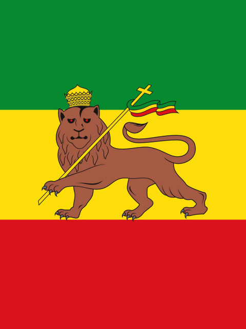 Das Flag of Ethiopia Wallpaper 480x640