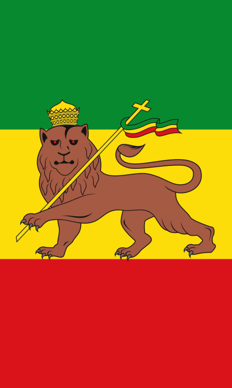Обои Flag of Ethiopia 480x800