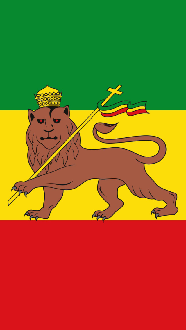 Обои Flag of Ethiopia 640x1136