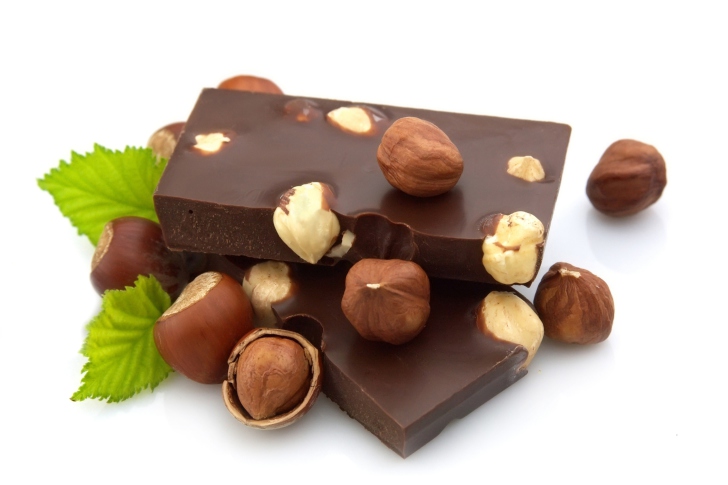 Fondo de pantalla Chocolate With Hazelnuts