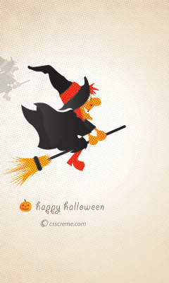 Fondo de pantalla Halloween Witch 240x400