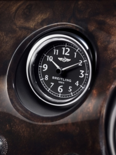 Screenshot №1 pro téma Bentley Continental - Breitling Clock 240x320
