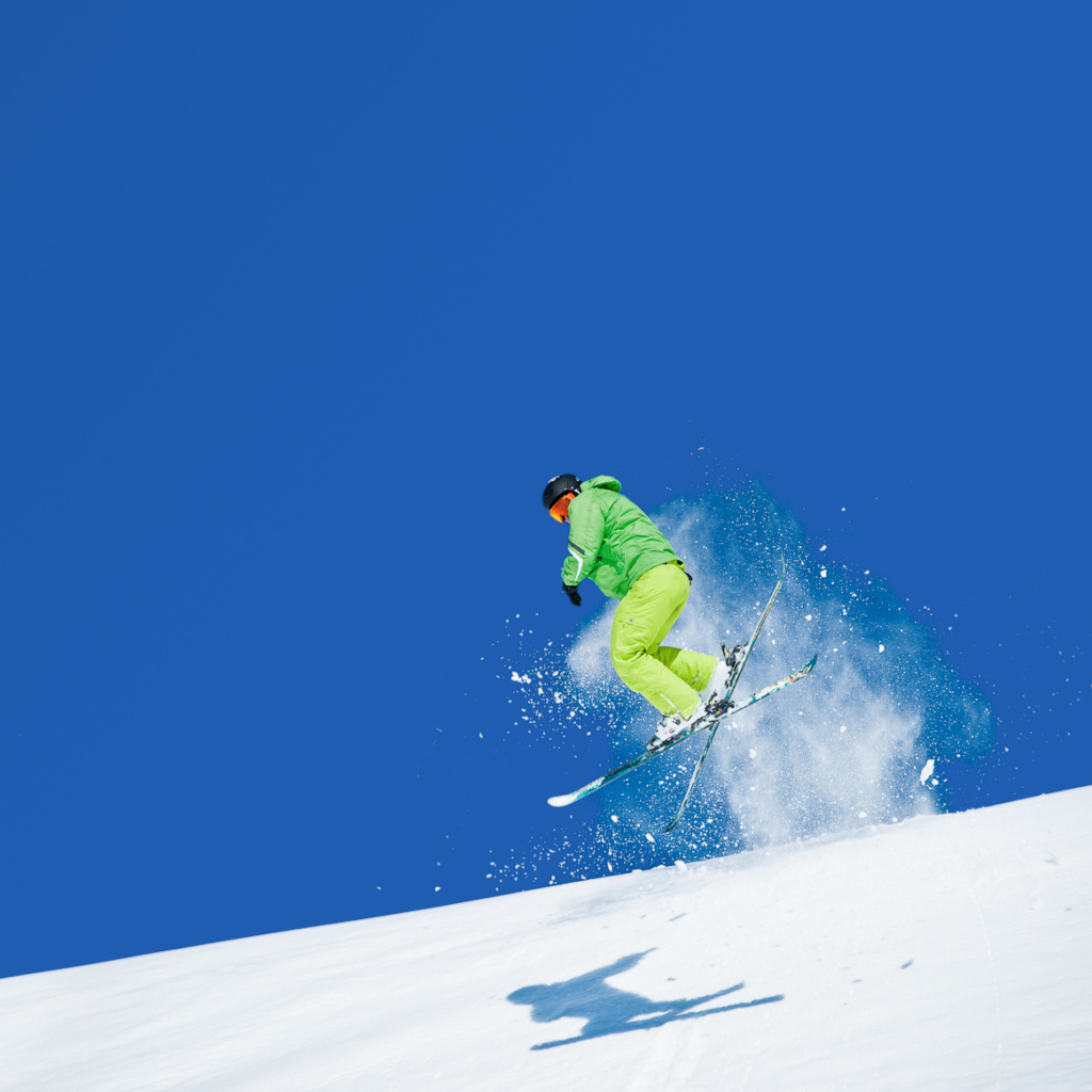 Das Extreme Skiing Wallpaper 1024x1024