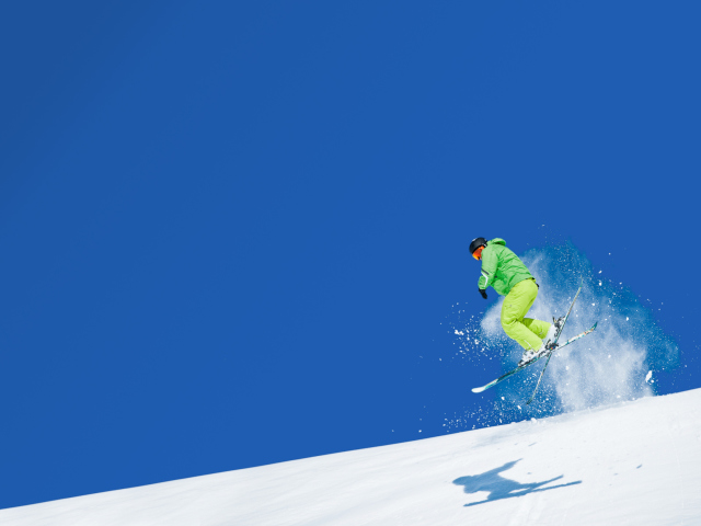 Das Extreme Skiing Wallpaper 640x480