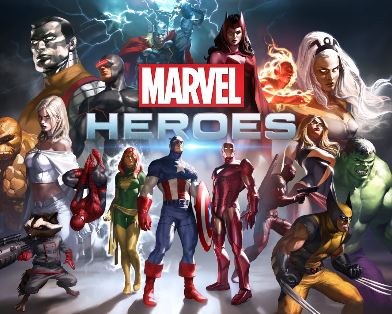 Fondo de pantalla Marvel Comics Heroes 1280x1024