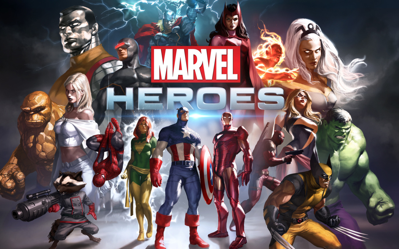 Marvel Comics Heroes wallpaper 1280x800