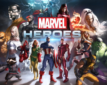 Das Marvel Comics Heroes Wallpaper 220x176