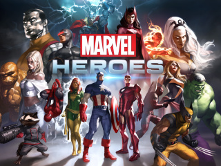 Das Marvel Comics Heroes Wallpaper 320x240
