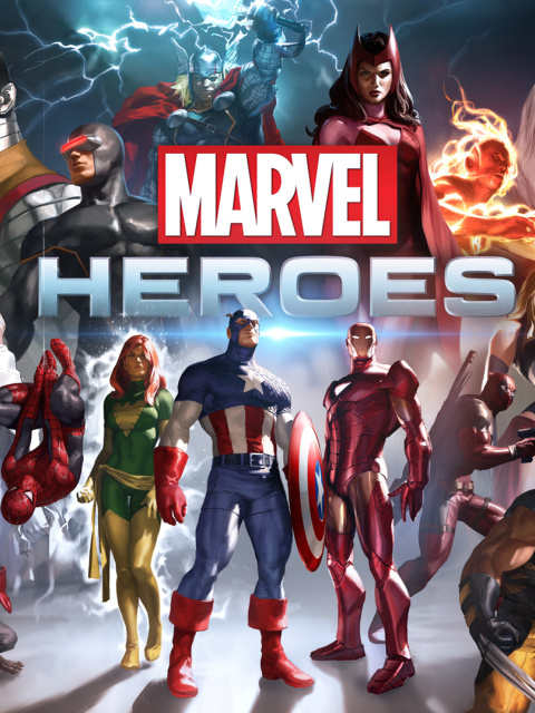 Marvel Comics Heroes wallpaper 480x640