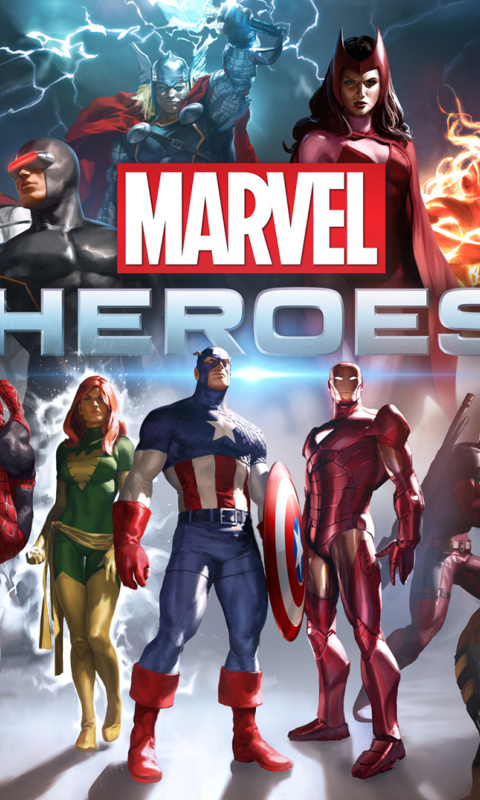 Sfondi Marvel Comics Heroes 480x800