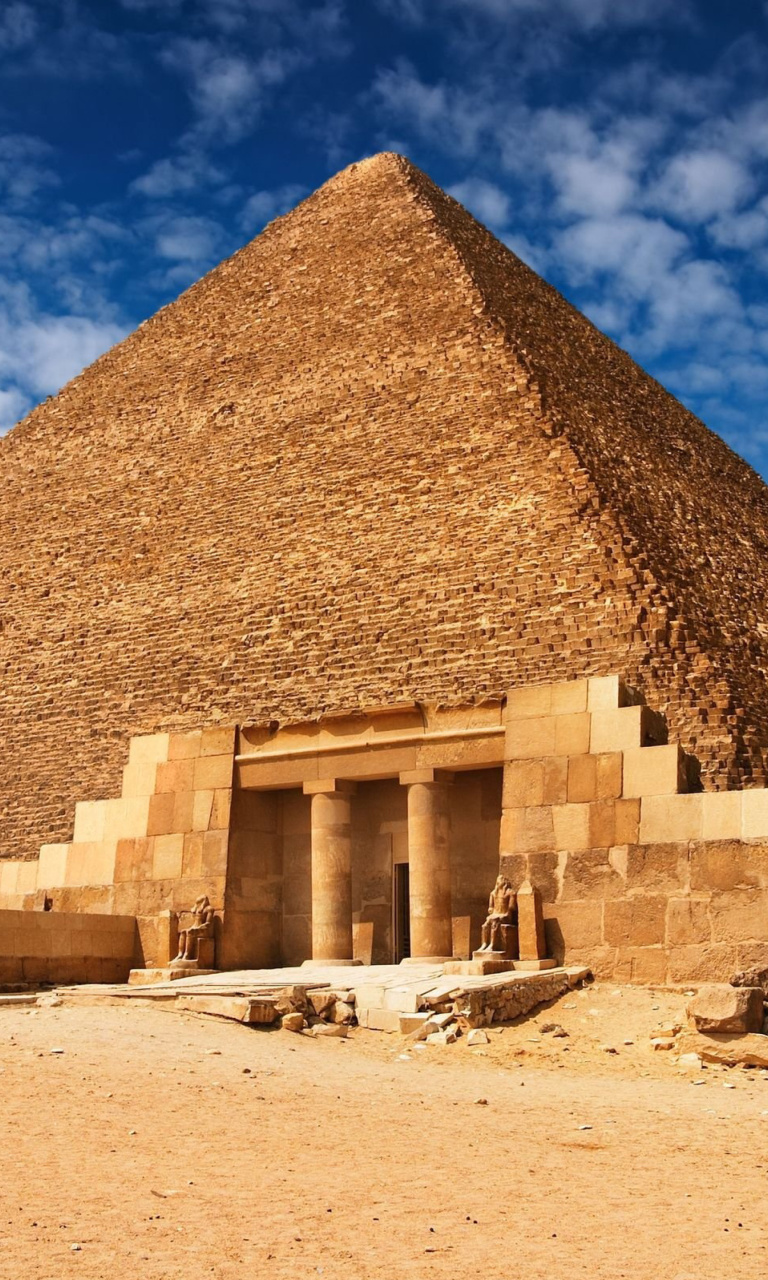 Das Great Pyramid of Giza in Egypt Wallpaper 768x1280