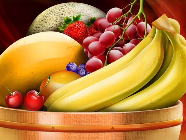 Das Fruit Basket Wallpaper 640x480