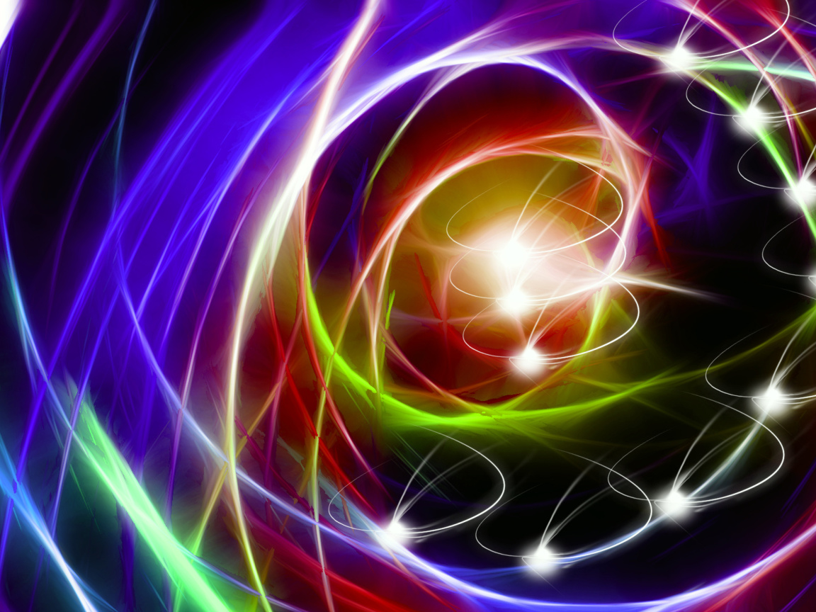 Screenshot №1 pro téma Abstraction chaos Rays 1152x864