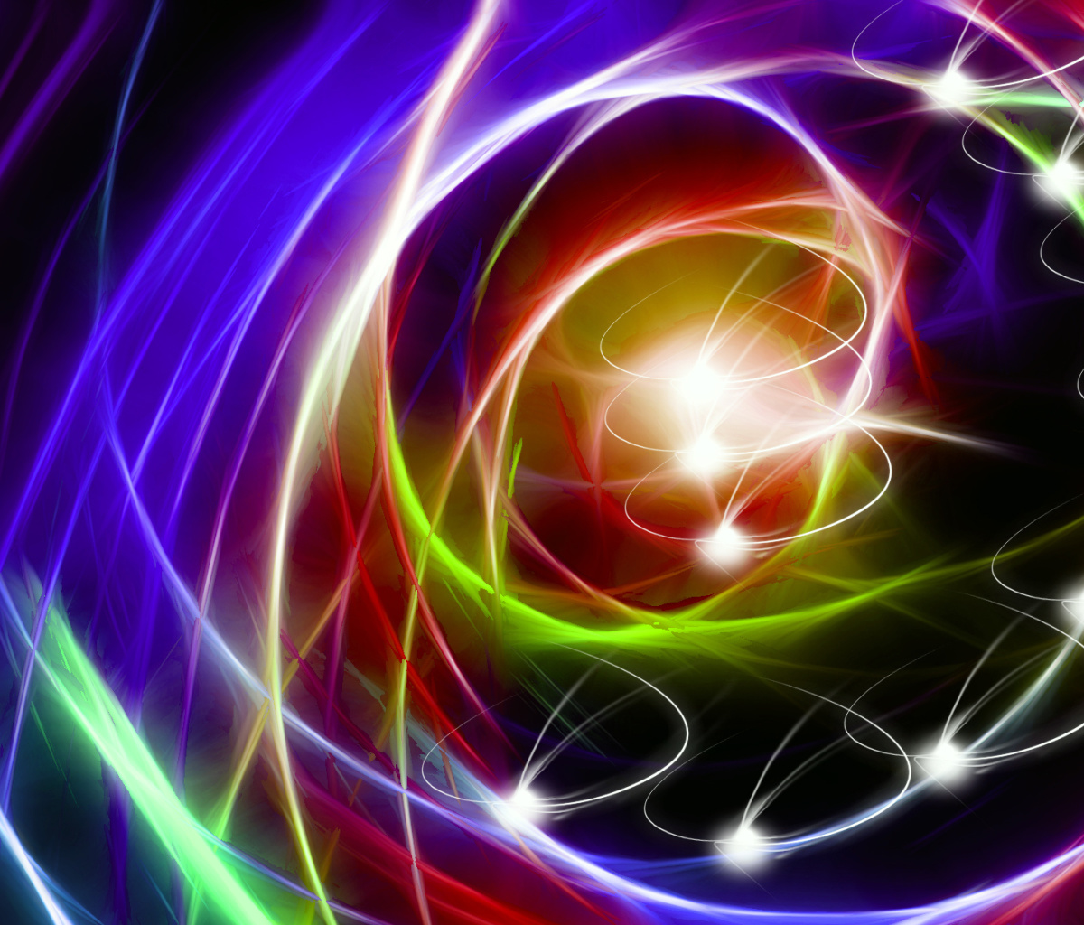 Screenshot №1 pro téma Abstraction chaos Rays 1200x1024