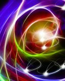 Das Abstraction chaos Rays Wallpaper 128x160