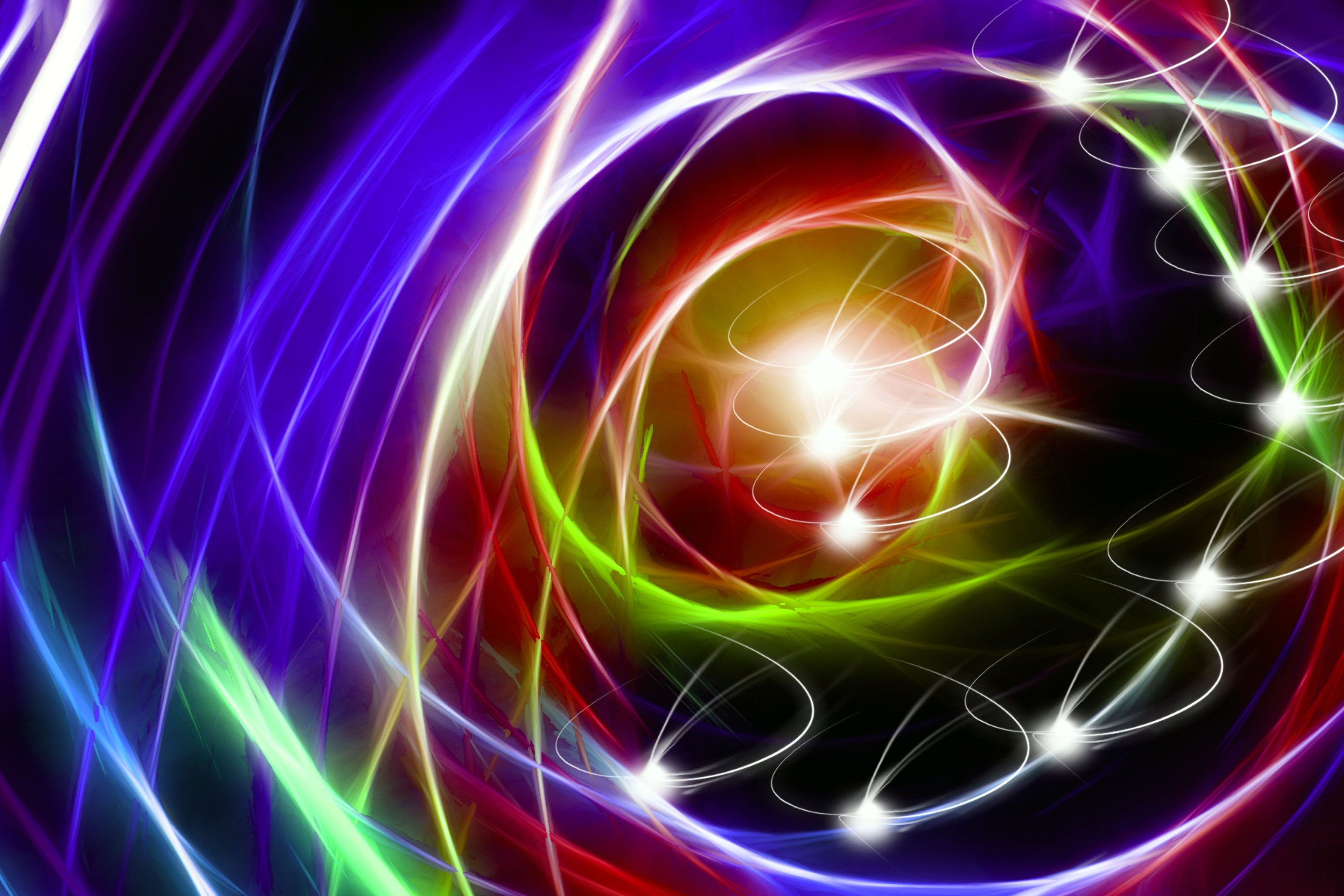 Screenshot №1 pro téma Abstraction chaos Rays 2880x1920