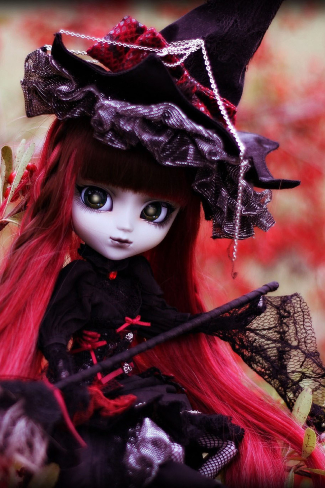 Fondo de pantalla Gothic Doll 640x960
