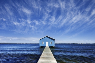 Blue Pier House - Obrázkek zdarma pro Motorola DROID 3