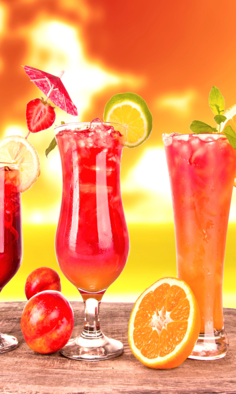 Screenshot №1 pro téma Summer Yummy Cocktail 480x800