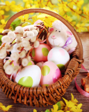 Easter Basket And Sheep wallpaper 128x160