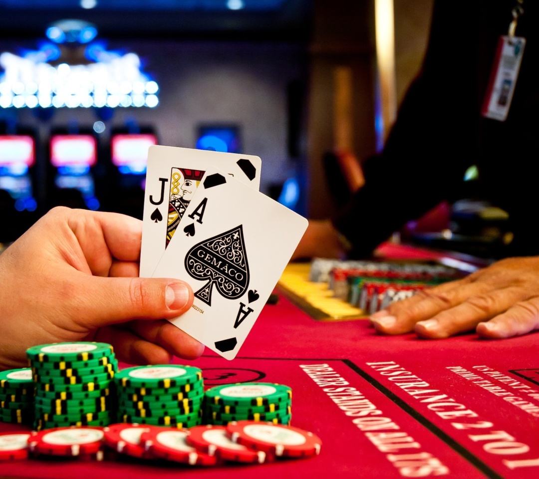 Fondo de pantalla Play blackjack in Casino 1080x960
