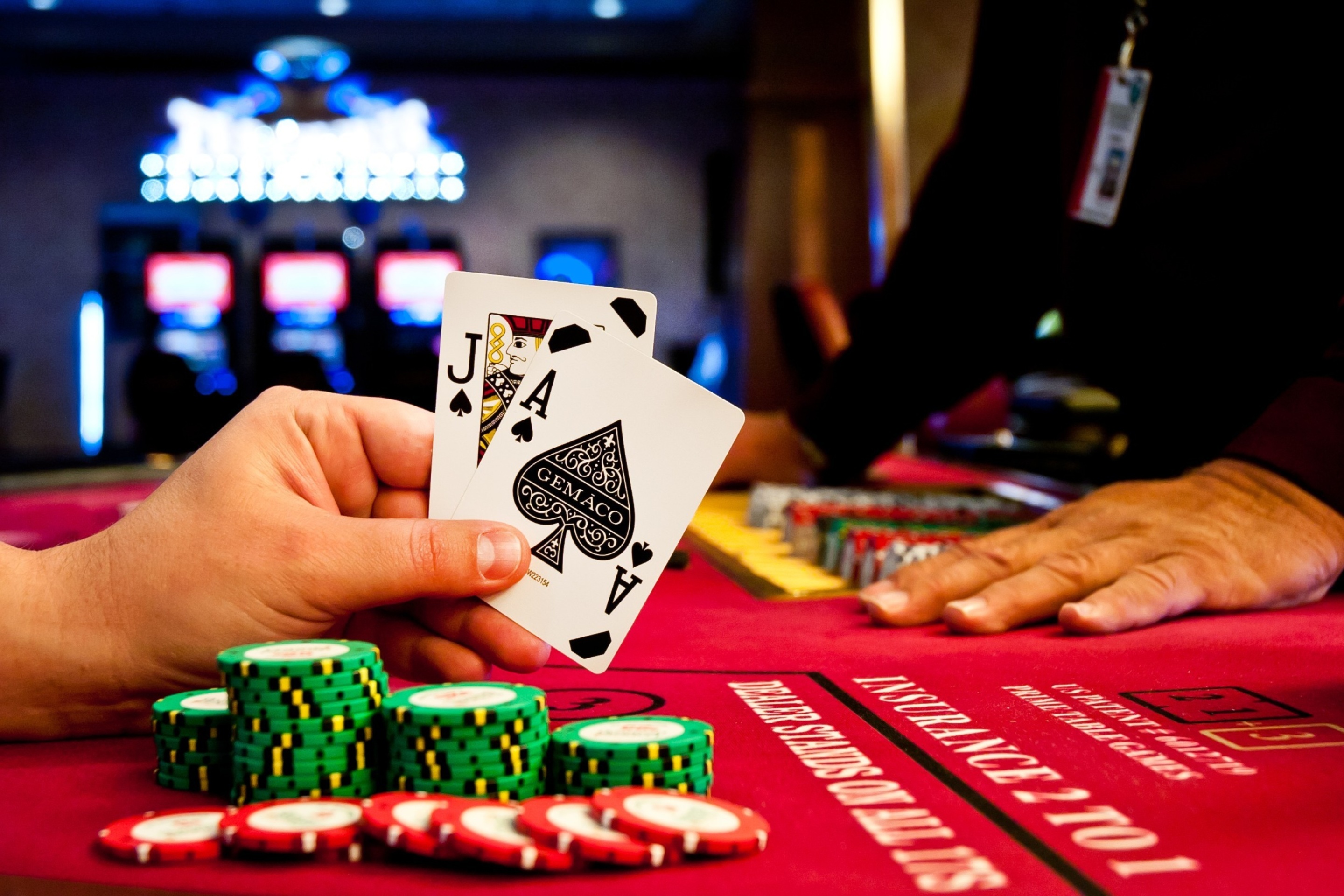 Das Play blackjack in Casino Wallpaper 2880x1920