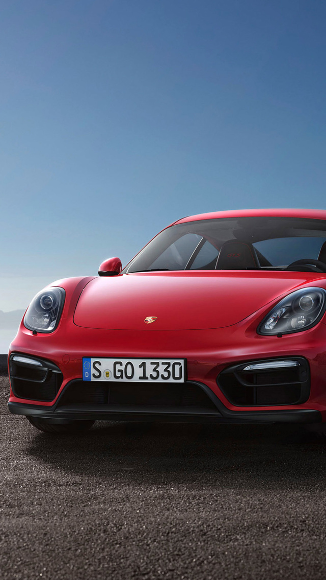 Porsche Cayman GTS 2015 wallpaper 640x1136