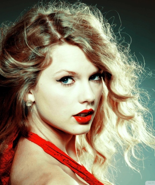 Taylor Swift In Red Dress - Obrázkek zdarma pro Nokia C5-03