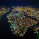 Screenshot №1 pro téma New York City Night View From Space 128x128