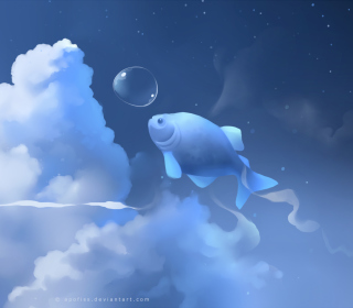 Blue Fish Background for iPad 2
