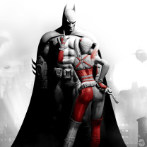 Batman Arkham Knight with Harley Quinn wallpaper 208x208