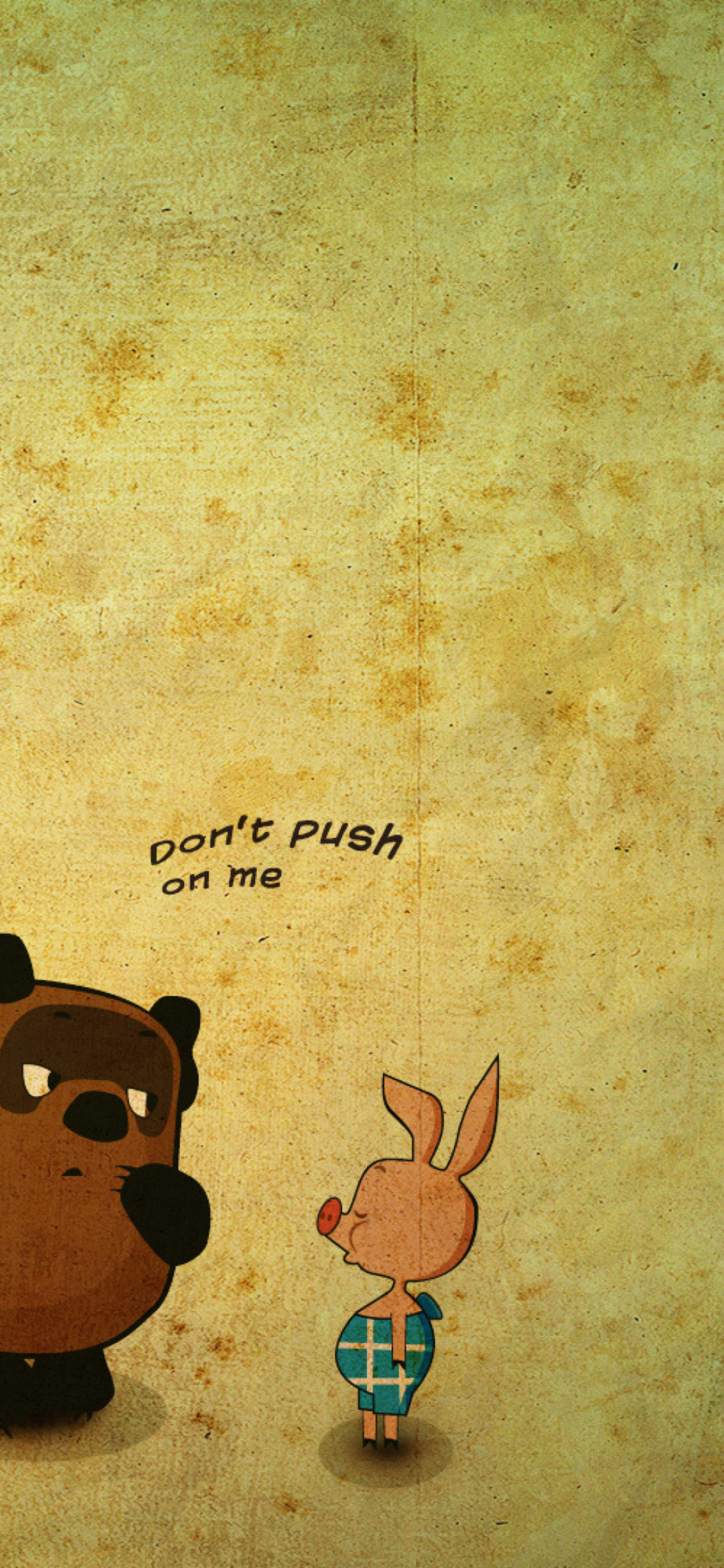 Russian Winnie The Pooh wallpaper 1170x2532
