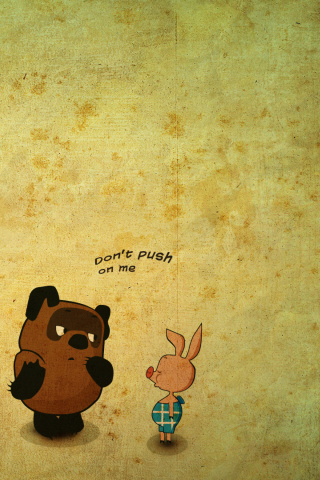 Russian Winnie The Pooh wallpaper 320x480