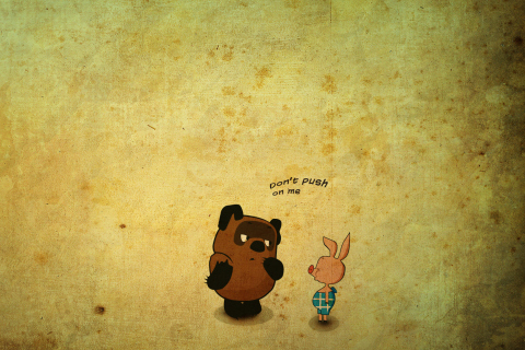 Russian Winnie The Pooh wallpaper 480x320