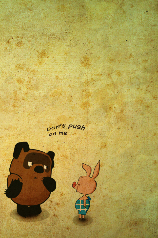 Russian Winnie The Pooh wallpaper 640x960