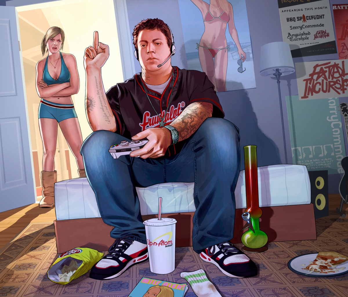 Обои Grand Theft Auto V Jimmy Gamer 1200x1024