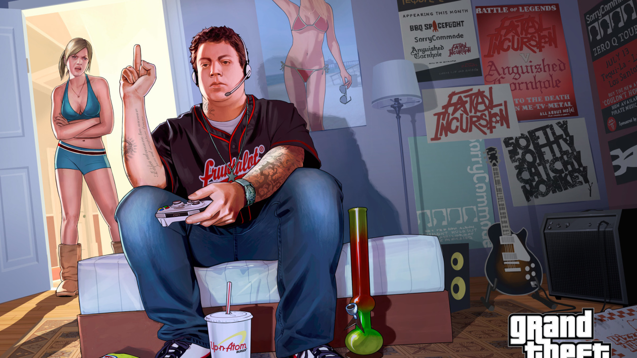 Grand Theft Auto V Jimmy Gamer wallpaper 1280x720