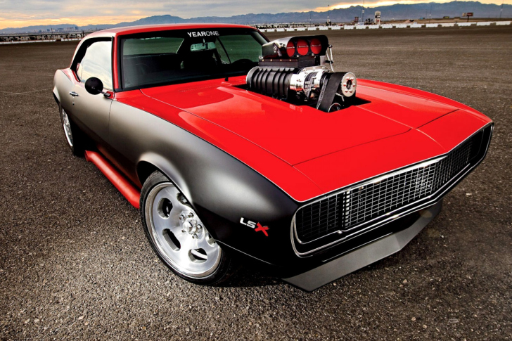 Sfondi Chevrolet Hot Rod Muscle Car with GM Engine