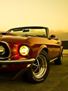 1969 Ford Mustang wallpaper 240x320