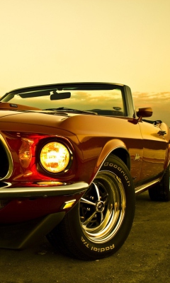 Обои 1969 Ford Mustang 240x400